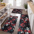 thumbnail image 2 of Pioneer Flower Floral Print Pattern Kitchen Rugs Sets Of 3,Kitchen Runner Rugs Non Skid Washable,Decorative Kitchen Floor Mats for Kitchen,Sink,Laundry,17"x30"+ 17"x47" + 17"x59", 2 of 6