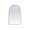 Silver, variant on 22 x 36 in. Metal Frame Arch Mirror, Silver