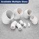 thumbnail image 4 of Uxcell 4 Pcs 1.5" Accesorios de tubería de codo de 45 grados Grado de construcción de muebles Adaptador de esquina de 2 vías Blanco, 4 of 6