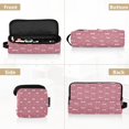 thumbnail image 5 of Hair Tool Organizer Bag with Heat Resistant Mat Removable Travel Storage Case for Hot Air Brushes Curling Irons Small Bows and Dots Pattern, 5 of 8