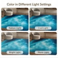 thumbnail image 7 of ODIKA 2'x3' Ultra-Soft Accent Mat, Blue Misty Celestial Landscape Ethereal Mountain Scene with Moonlit Sky Washable, Bare feet friendly, Easy Care Indoor rug for Bedside, Footrest, 7 of 7