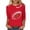 A12 Red-Game Day, variant on Mifsaly Plus Size Game Day Shirt Women Football Heart Graphic Long Sleeve Tee Team Fans Game Day Football Tee L