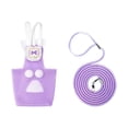 thumbnail image 2 of Parrot Flight Suit Diaper, Bird Clothes with Poop Catcher for Outdoor Walks, Reusable & Adjustable Harness Accessory for Parakeet Cockatiel Conure, Summer, 1Pack Purple, 2 of 6