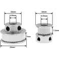 thumbnail image 3 of 2 Sets GT2 Timing Belt Idler Pulley Aluminum Synchronous Wheel Kit for 3D Printer CNC Mechanical Drive, 3 of 5