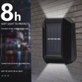 thumbnail image 2 of Kuymtek Lámpara de pared solar de 6 LED para exteriores, resistente al agua, luz de patio de jardín (blanco), 2 of 8