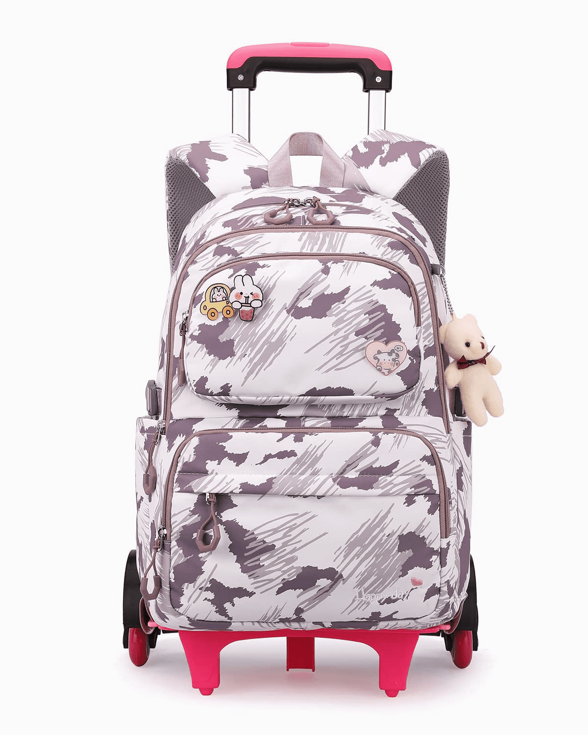 IvyH Lvyh Kids Rolling Backpack for Girls Boys,Trolley Wheeled Backpacks Waterproof Elementary School Bag Travel Outdoor, Kids Unisex, Size: 30