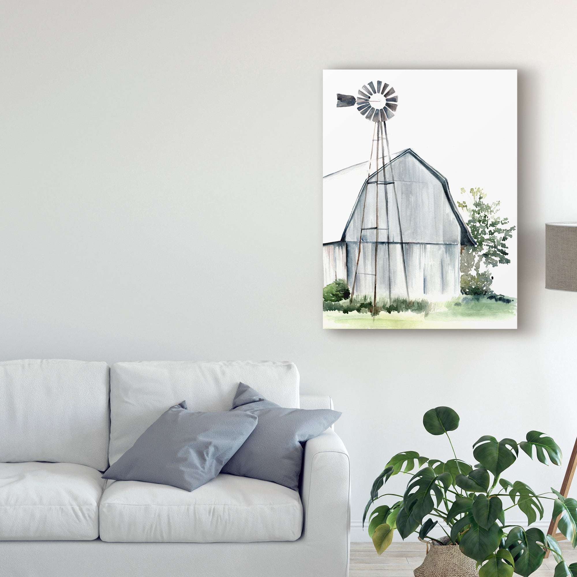 Trademark Fine Art 'Watercolor Barn I' Canvas Art by Jennifer Paxton Parker