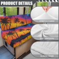 thumbnail image 6 of XYZCANDO Sunset Coconut Tree RV Dinette Cushions Camper Accessories Stretchable Furniture Covers for Sofa and Loveseat Universal Cushion Covers for Couches and Sofas Easy to Install Orange, 6 of 7