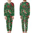 thumbnail image 2 of Renewold Kids Sleepwear Tops Xmas Bow Pine Cones Long Sleeve Night Loungewear 2pcs Thermal Teen Jammies Tracksuit Family Pajamas Matching Sets Plus Size 5-6,Christmas Holiday, 2 of 5