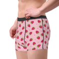 thumbnail image 2 of Balery Strawberries Calzoncillos bóxer para hombre, ropa interior de algodón suave y transpirable con cinturilla de nailon-Large, 2 of 5