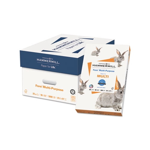 Fore Multipurpose Print Paper 96 Bright, 20lb, 8.5 x 14, White, 500/Ream