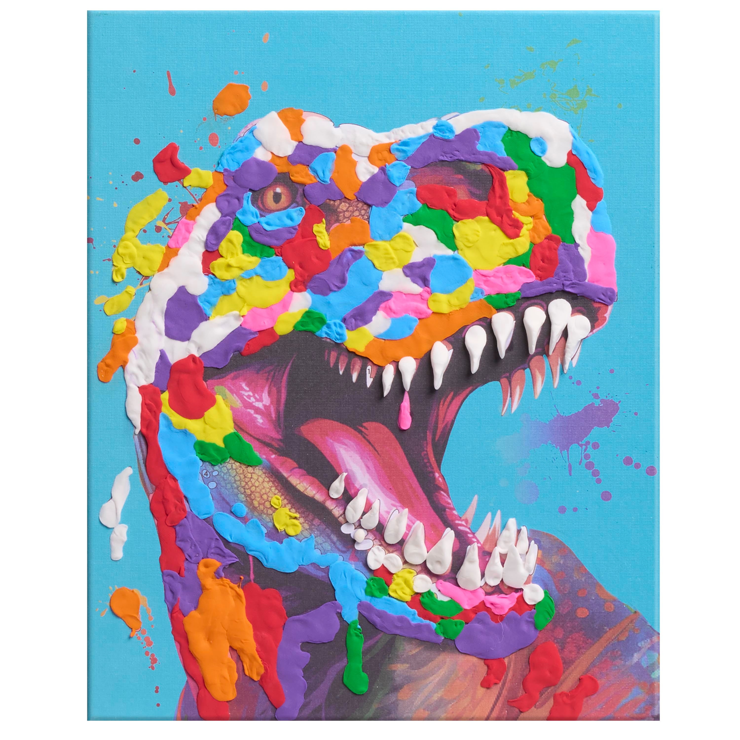 (3 pack) Sensory Clay by Number Dinosaur & Friends