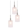 thumbnail image 3 of Woodbridge Lighting Elise 5-Light Glass Cluster Pendant in Satin Nickel/Opal, 3 of 4
