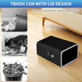 thumbnail image 5 of TEXIJUSO Trash Can with Lid, 2 Pack 4 Gallons/15 L Garbage Can with Press Top, Small Trash Can Dog Proof, Plastic Trash Bin, Waste Basket for Bathroom Kitchen Bedroom Office Living Room Study (Black), 5 of 7