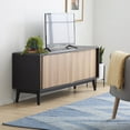 thumbnail image 3 of Mayview Madison Mid-Century Modern TV Stand, Black & Oak, 3 of 5