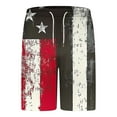 thumbnail image 5 of American Flag Patriotic Graphic Outfit Mens 4th of July Two-Piece Mid Waisted Elastic Short Pants Round Neck Short Sleeve Blouse Independence Day Set, 5 of 7