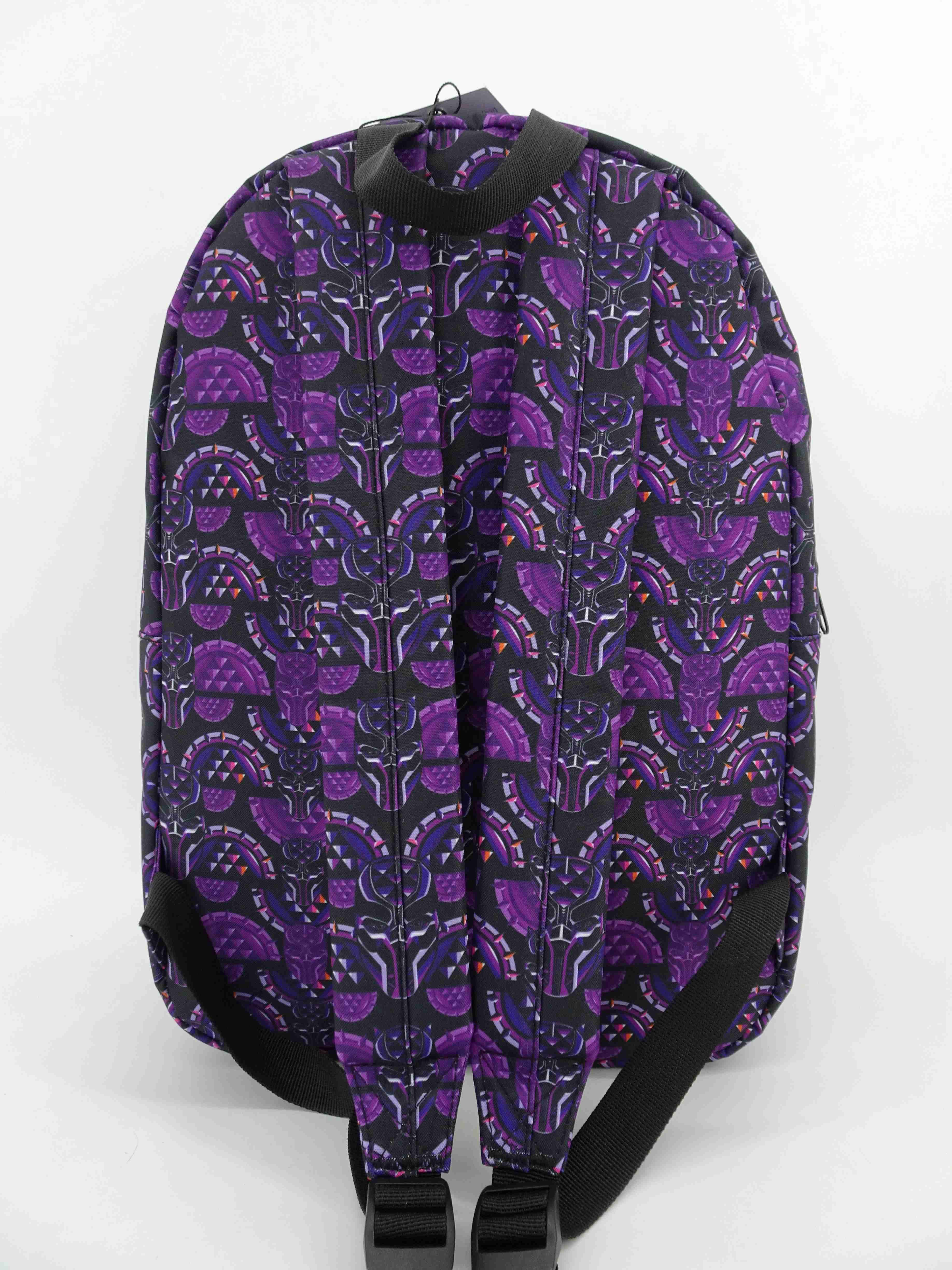 Black Panther Unisex Backpack with Laptop Sleeve Purple Black
