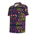 thumbnail image 2 of Balery Colorful Mexican Printed Men’s Short Sleeve Polo Shirt, Midweight Men's Shirt,Golf Polo shirts -XX-Large, 2 of 9