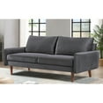 thumbnail image 3 of US Pride Furniture Maryellen 70''W Velvet Sofa, Grey, 3 of 5