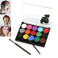 thumbnail image 2 of Amdohai Professional Face & Body Painting Kit 15 Colors Face Paint Kit with 2 Brushes Water, 2 of 8