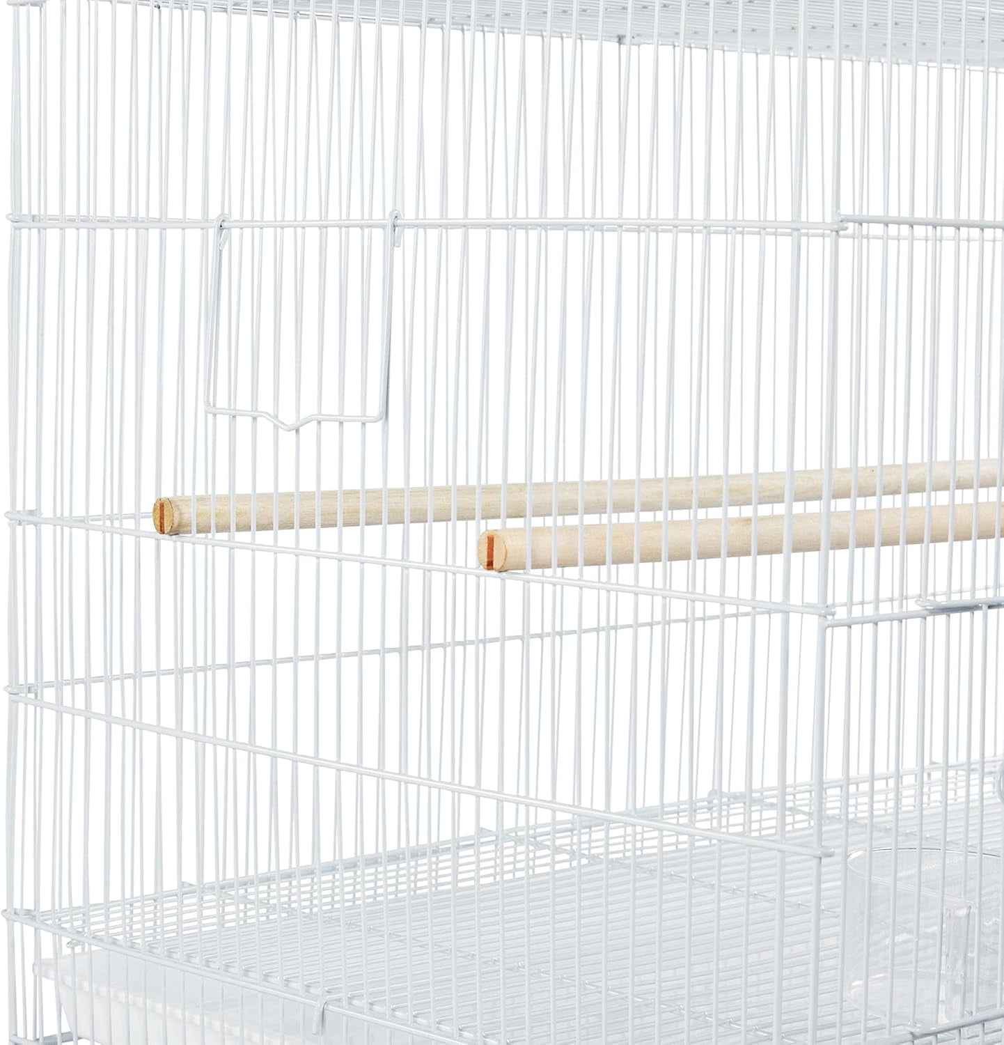 WBTER 30-inch Flight Bird Cage for Parrots Finches Budgies Cockatiels Parakeets Lovebirds Canaries with Slide-Out Tray, White