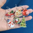 thumbnail image 3 of 6 pendientes de Navidad para mujer, estilo navideño, pendientes colgantes, regalo para niñas, 3 of 6