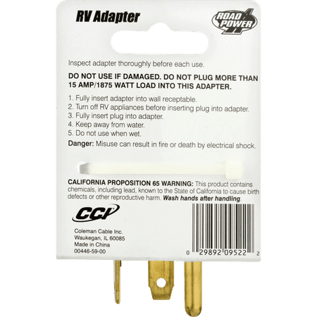 Road Power 30-15-Amp RV Power Adapter