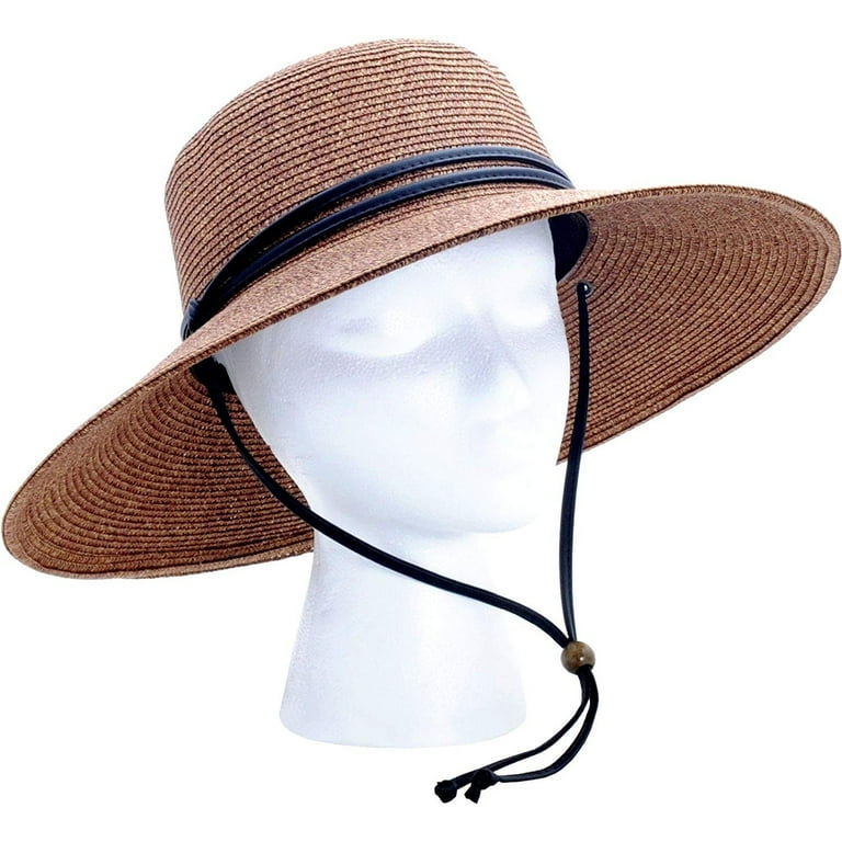 Lady's Gentlemen Brown with Band Solar Hat