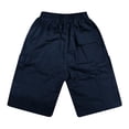 thumbnail image 4 of Boys Stretch Waist Cargo Shorts with Drawstring for Summer Casual Streetwear and Outdoor Activities Tween Kids Summer Soft Comfy Trousers Y2K Streetwear Cute Teen Basic Pants, 4 of 5