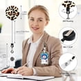 thumbnail image 6 of Bravoul Heavy-Duty Retractable Badge Reel 360 Degree Rotating Clip ID Card Holder Detachable Lanyard Brown, 6 of 9
