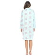 thumbnail image 4 of Casual Nights Women's Printed Zipper Front Micro Fleece Robe Duster, 4 of 5