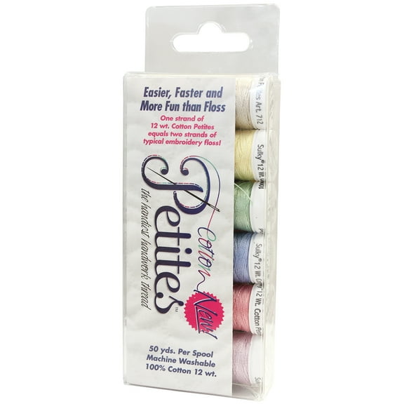 Sulky Sampler 12 Wt. Cotton Petites, 6pk, Spring Assortment