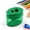 Green-oval, variant on Pencil Sharpener with Lid, Dual Hole Handheld Sharpener with Shaving Catcher for Graphite and Colored Pencils, Portable Design for Office and Home