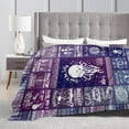 thumbnail image 6 of Jellyfish Blanket for Boys Girls, Cute Jellyfish Themed Design Printed Purple Throw Blankets for Kids Lap, Chair Sofa, Warm Soft Cozy Blanket, 40"x 50", 6 of 6