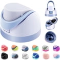 thumbnail image 2 of Replacement Lid for Owala Freesip, Compatible with Owala Cup 16oz 24oz 32oz 40oz,One Button Water Bottle Top Replacement Cap, Leakproof Lids Accessory，BPA-Free (Light Blue), 2 of 7