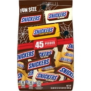 Snickers Fun Size Variety Pack Halloween Chocolate Candy- 45 Piece Bag