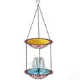 thumbnail image 3 of Solar Powered Hanging Bird Bath and Feeder, Outdoor Garden Fountain with Automatic Water Circulation for Patio Decoration, 3 of 5