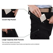 FEDTOSING Relaxed Work Cargo Pants Outdoor Mens Pant Black,Size 32×30