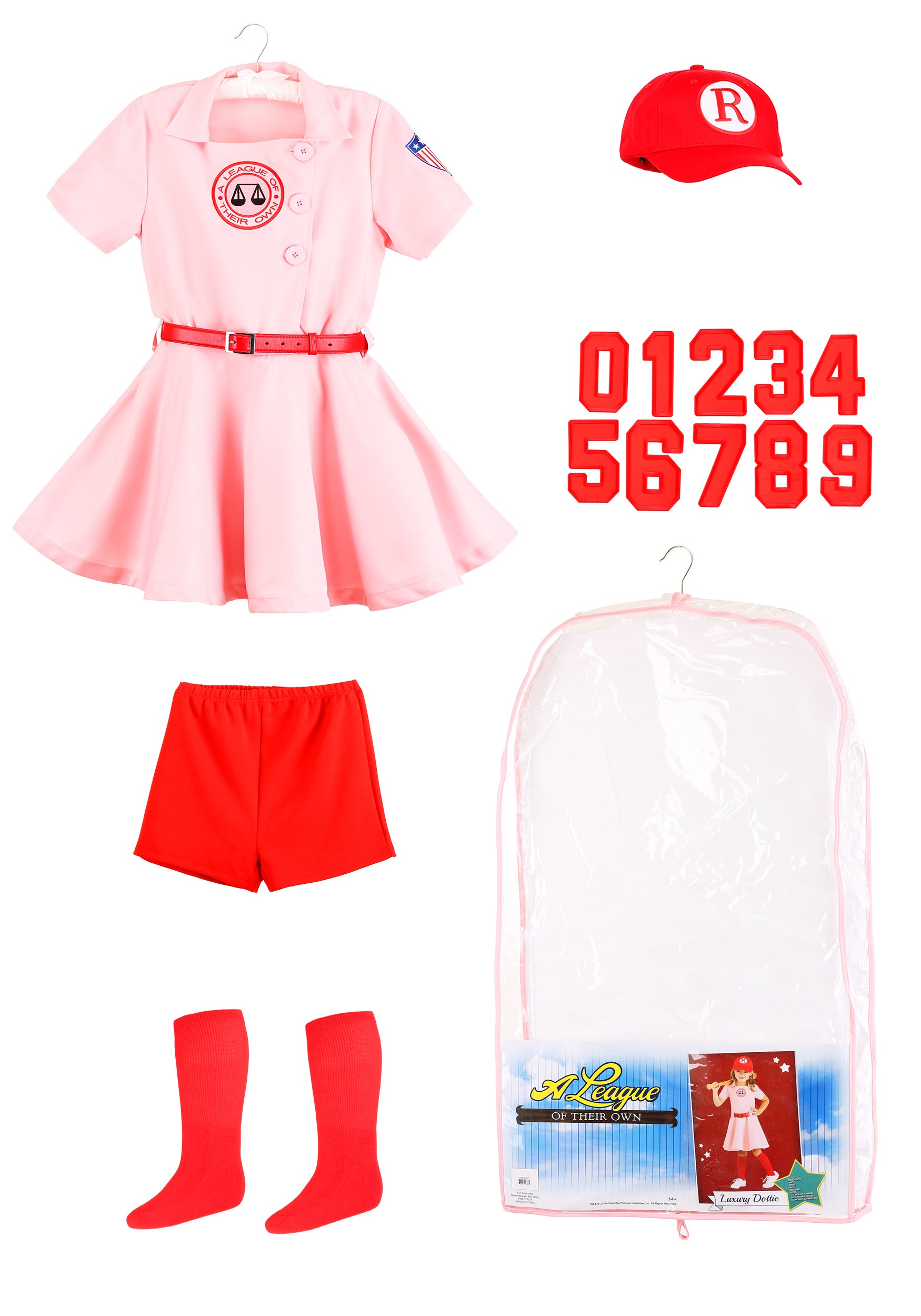 3T A League of Their Own Vintage Rockford Peaches Dottie Dress 