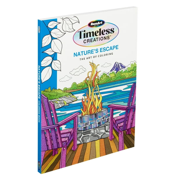 Cra-Z-Art Timeless Creations Adult Coloring Book, Nature's Escape
