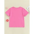 thumbnail image 4 of Yunliwuli Mommy and Me Matching Tops Letter Embroidery Crew Neck T-Shirts/Rompers Short Sleeve Tops Family Matching Clothes, 4 of 9
