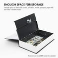 KYODOLED Book Safe with Key Lock, Portable Metal Safe Box, Dictionary