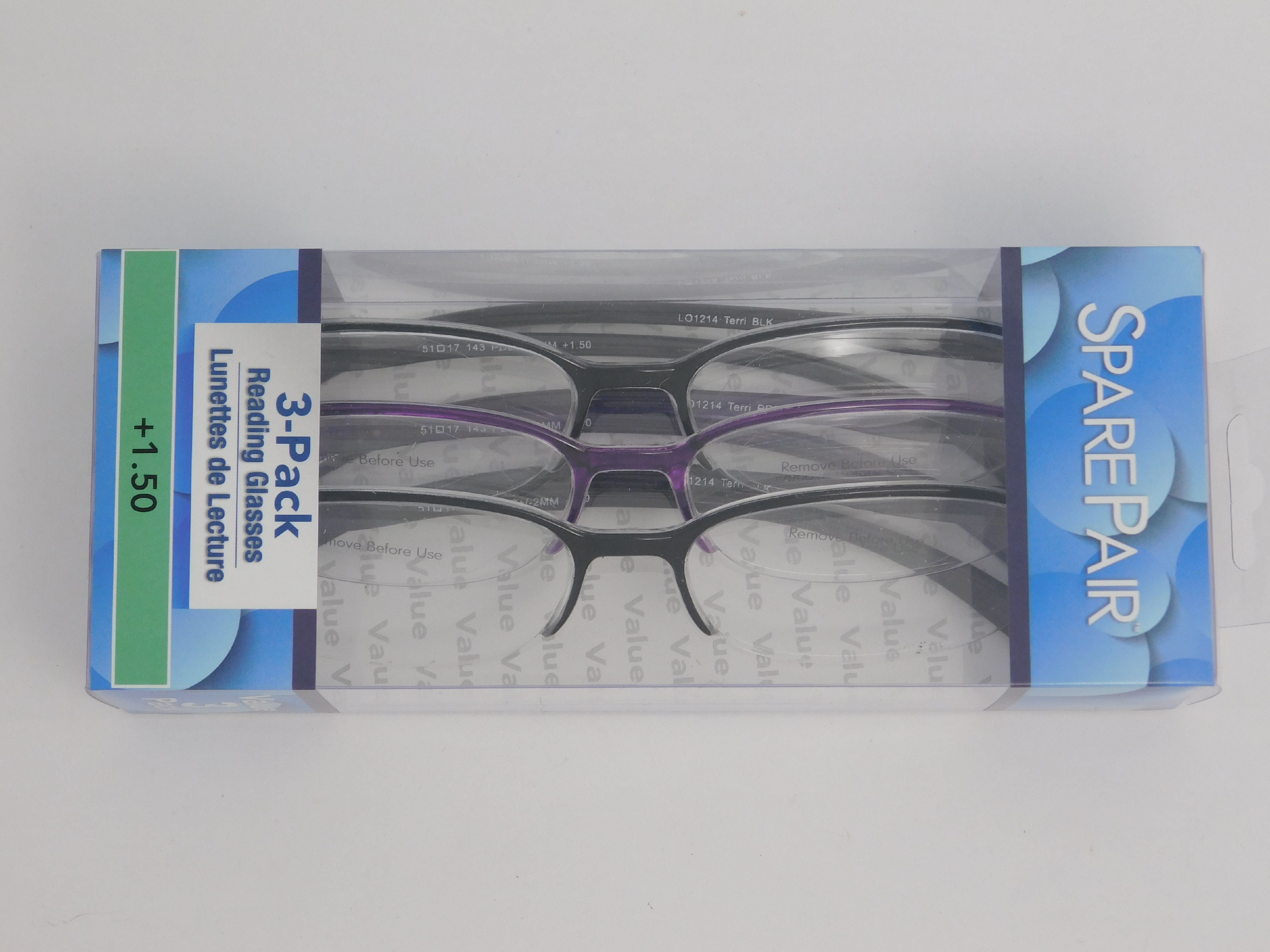 3 pairs FGX Reading Glasses Terri +1.50