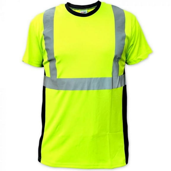 Safety Shirtz Class II T-Shirt, Hi-Viz Yellow - Medium
