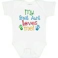 thumbnail image 3 of Inktastic My Great Aunt Loves Me Boys or Girls Baby Bodysuit, 3 of 5