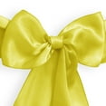 thumbnail image 3 of Lann's Linens - 30 Elegant Satin Wedding/Party Chair Cover Sashes/Bows - Ribbon Tie Back Sash - Yellow, 3 of 4