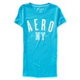 thumbnail image 2 of Camiseta gráfica Aeropostale Sparkle para mujer, azul, extra pequeña Aeropostale Camiseta gráfica, 2 of 2