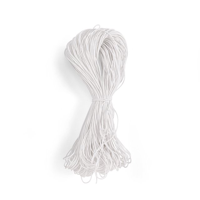 Fatty Farmer Wax String for Bracelet Making, Waxed Thread Bracelet Cord, Waxed Polyester Cord Bracelet Rope for DIY Bracelets, Necklace-White