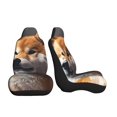 thumbnail image 3 of Cauagu Regal Shiba Inu Print Car Seat Covers,Universal Automotive Seat Covers Car Seat Protectors Easy to Install Car Cover Car Accessories Auto rucks Van & SUV-1, 3 of 9