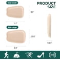 thumbnail image 6 of Welnove Shoe Tongue Pads Suede Memory Foam Shoe Padding Cushion Soft Self Adhesive Inserts Filler for Boots Leather Shoes Dress Shoes Loafers,2 Pairs,Beige,Size L, 6 of 7